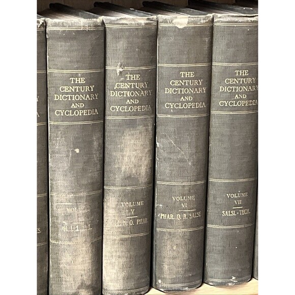The Century Dictionary And Cyclopedia 1897 RARE Complete Set Vol 1-8 - Picture 11 of 16